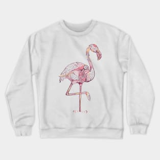 Pink Flamingo  Zentangle Abstract Crewneck Sweatshirt